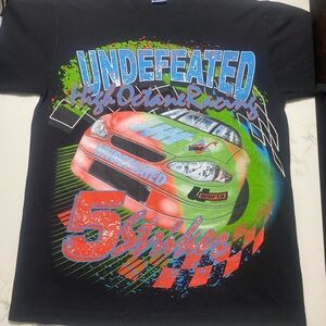 Undefeated Black Racing Graphic T-Shirt